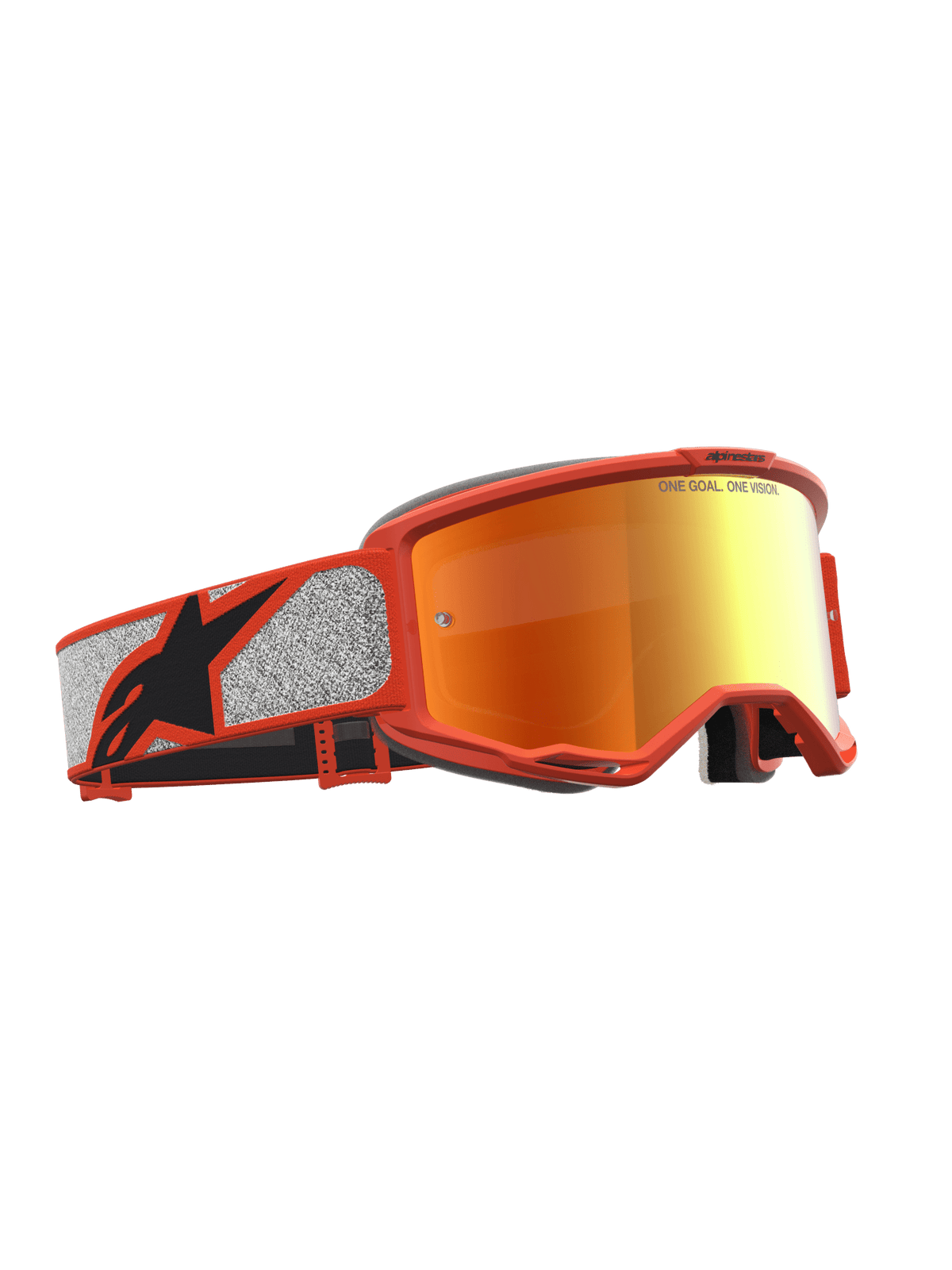 Alpinestars Vision 5 Rora Gafas de Seguridad Plata, Naranja, Espejada y Rojo - MxProStoreParts