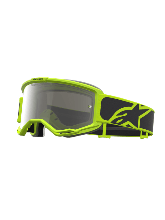 Alpinestars Vision 5 Rora Lunettes de sécurité Noir Jaune fluo Miroir argenté Taille unique