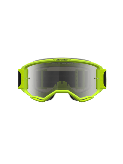 Alpinestars Vision 5 Rora Lunettes de sécurité Noir Jaune fluo Miroir argenté Taille unique - MxProStoreParts
