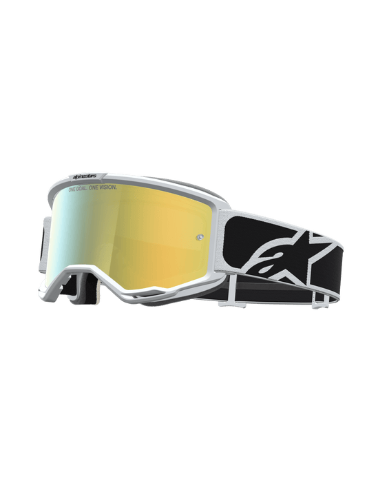 Alpinestars Vision 5 Rora Lunettes de sécurité Noir et Blanc Miroir Doré Taille Unique