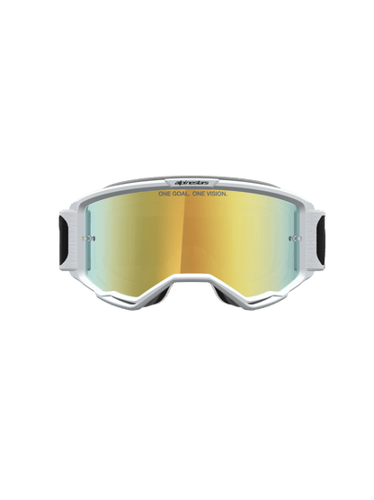 Alpinestars Vision 5 Rora Lunettes de sécurité Noir et Blanc Miroir Doré Taille Unique - MxProStoreParts