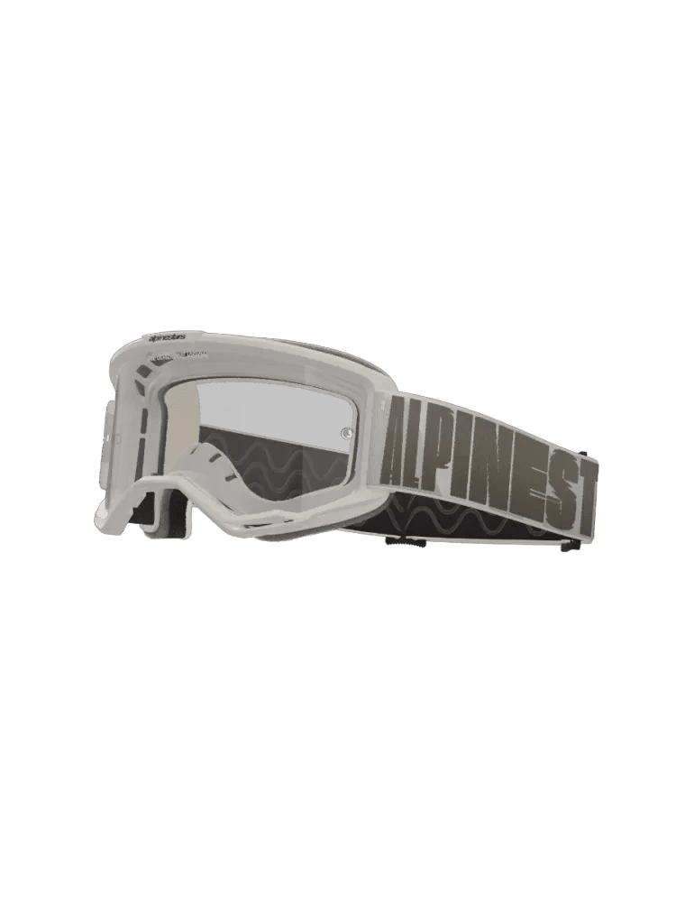 Masque de motocross Alpinestars Vision 5 Hollow – Gris, Écran transparent - MxProStoreParts
