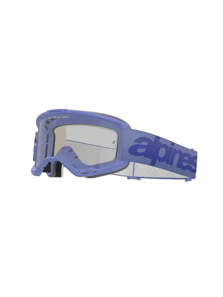 Alpinestars Vision 5 Wordmark Purple Motocross Goggles (Lens: Clear) - MxProStoreParts