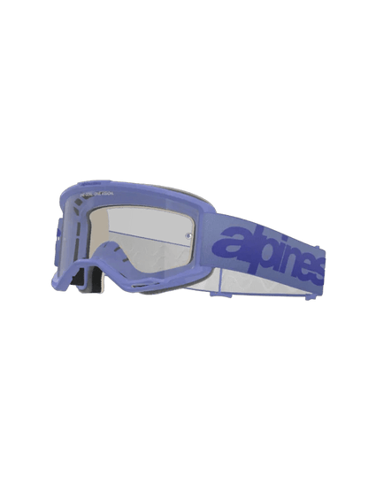 Alpinestars Vision 5 Wordmark Purple Motocross Goggles (Lens: Clear) - MxProStoreParts