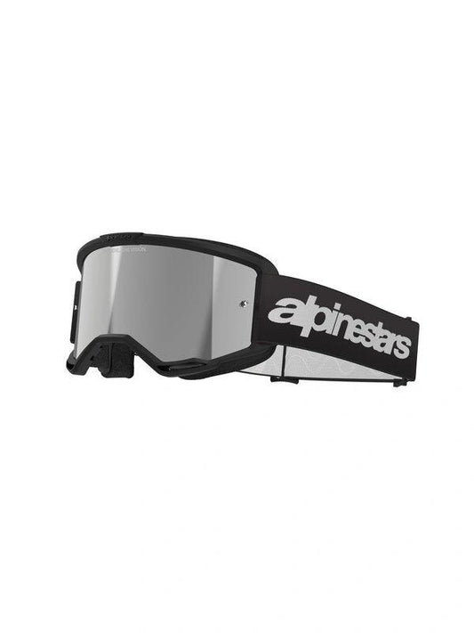 Alpinestars Skibrille Vision 3 WORDMARK Schwarz/Spiegelsilber