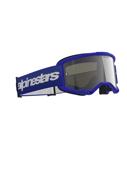 Alpinestars Vision 3 Wordmark Lunettes de sécurité Bleu Miroir Argenté - MxProStoreParts
