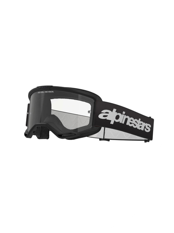 Alpinestars Vision 3 WORDMARK Goggles Black/Clear - MxProStoreParts