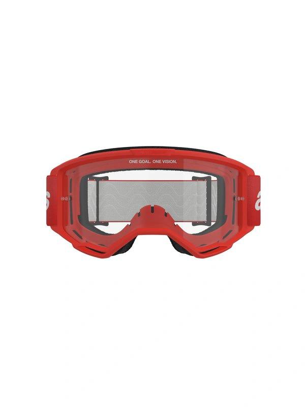 Alpinestars Goggles Vision 3 WORDMARK Red/Clear - MxProStoreParts