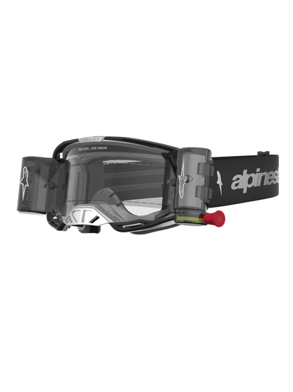 Alpinestars Vision 8 Ámbar Sistema de Roll-Off Gafas de Seguridad Negro Plata Transparente - MxProStoreParts