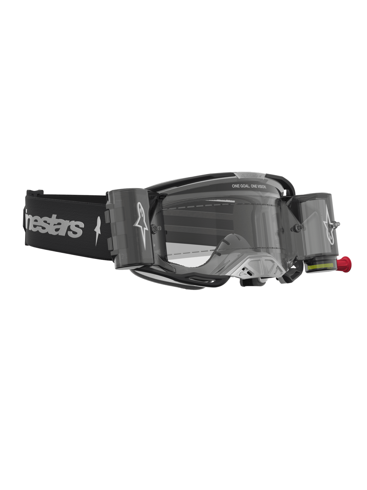 Alpinestars Vision 8 Ámbar Sistema de Roll-Off Gafas de Seguridad Negro Plata Transparente - MxProStoreParts
