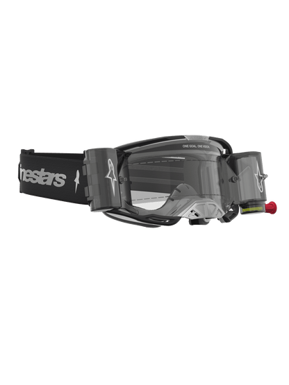 Alpinestars Vision 8 Ámbar Sistema de Roll-Off Gafas de Seguridad Negro Plata Transparente - MxProStoreParts