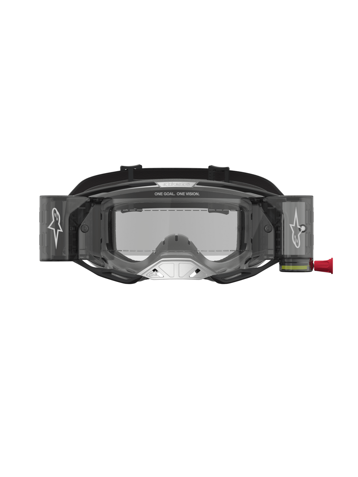 Alpinestars Vision 8 Ámbar Sistema de Roll-Off Gafas de Seguridad Negro Plata Transparente - MxProStoreParts
