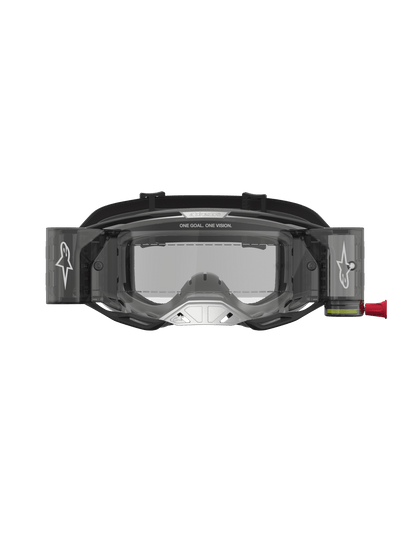 Alpinestars Vision 8 Ámbar Sistema de Roll-Off Gafas de Seguridad Negro Plata Transparente - MxProStoreParts