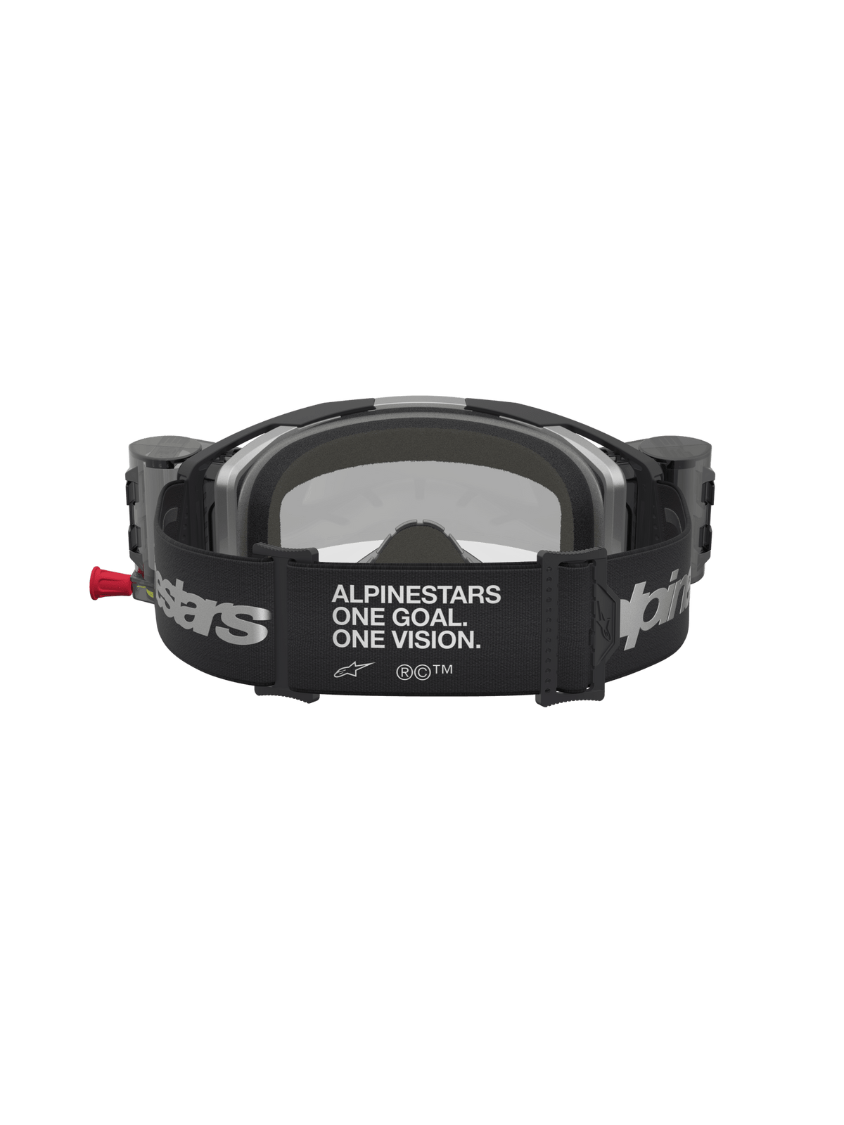 Alpinestars Vision 8 Ámbar Sistema de Roll-Off Gafas de Seguridad Negro Plata Transparente - MxProStoreParts