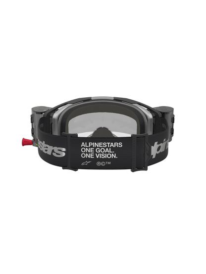 Alpinestars Vision 8 Ámbar Sistema de Roll-Off Gafas de Seguridad Negro Plata Transparente - MxProStoreParts