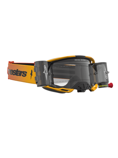 Alpinestars Vision 8 Amber Roll Off Lunettes de sécurité Jaune Rouge Noir Clair Taille Unique - MxProStoreParts