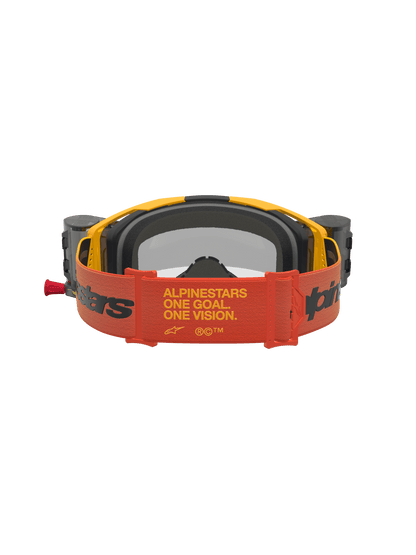 Alpinestars Vision 8 Amber Roll Off Lunettes de sécurité Jaune Rouge Noir Clair Taille Unique - MxProStoreParts
