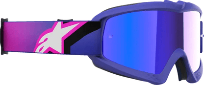 Alpinestars Vision Corp Motocross Goggles Pink - Blue Mirrored Lens (2026 Collection) (Kids) - MxProStoreParts