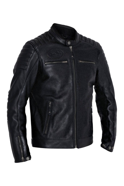 JOHN DOE Dexter leren herenjas zwart 2XL