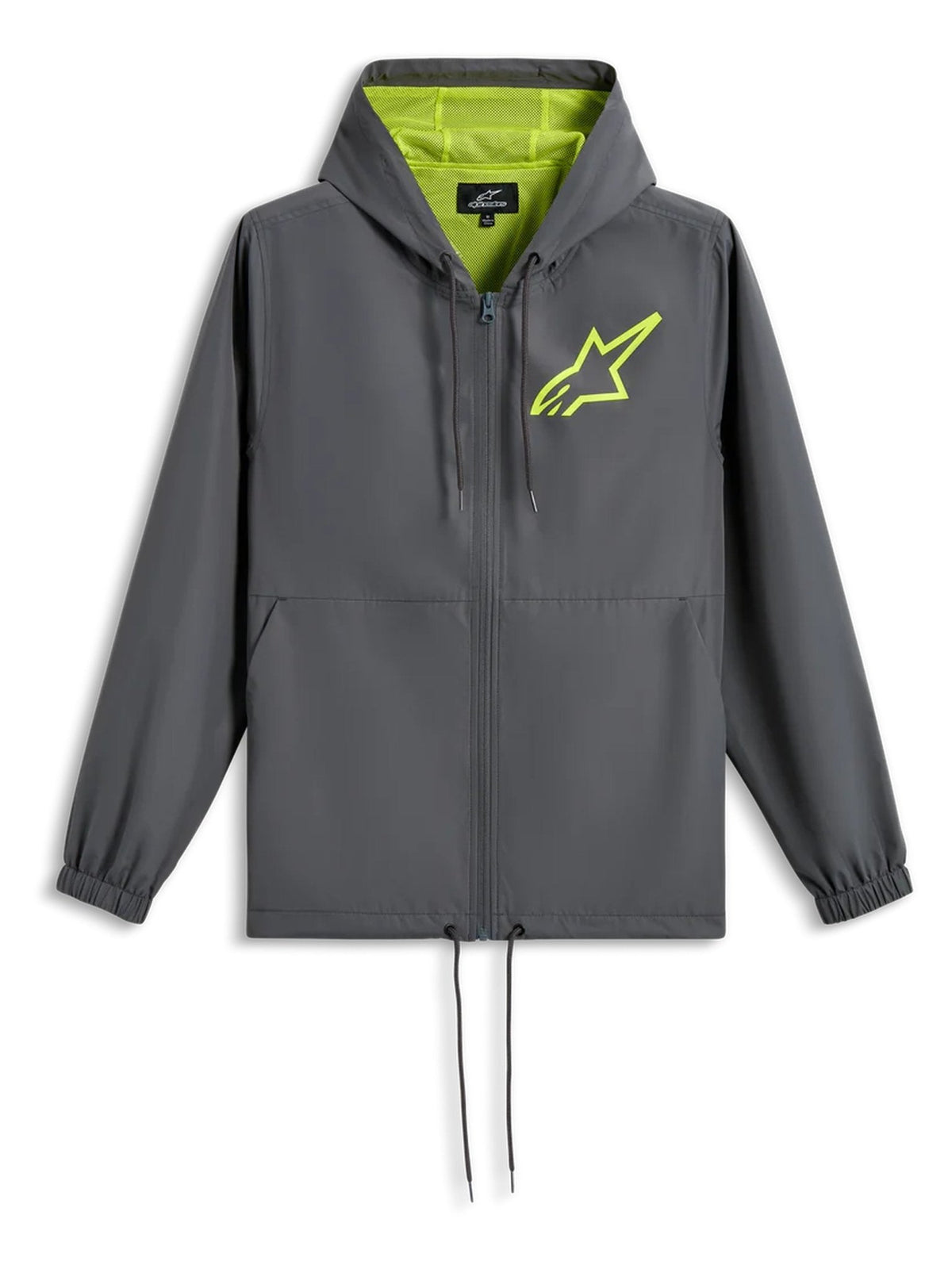 Alpinestars Jacket Speeder Chromium Windbreaker Charcoal Fluo Yellow - MxProStoreParts
