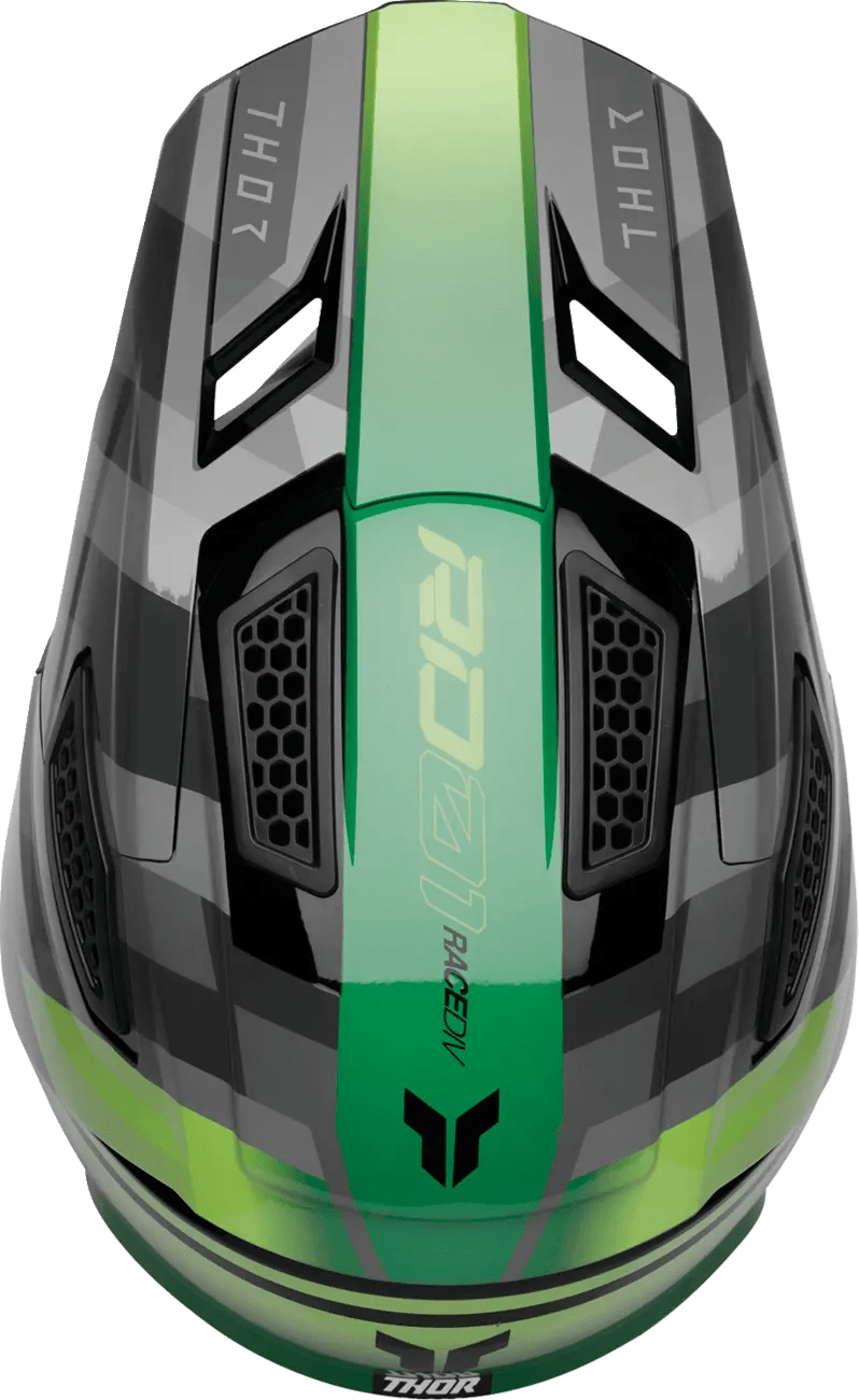 THOR Fleet Camber casque cross – Noir/Vert - MxProStoreParts