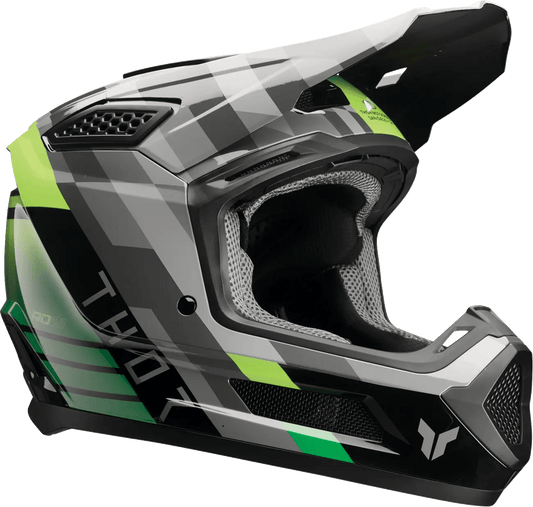 THOR Camber Full-Face Helmet Black/Green XL with ERT