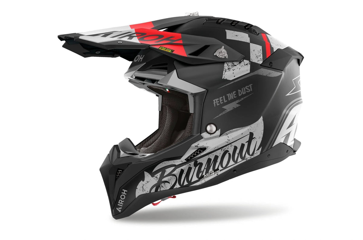 Casque Airoh Aviator 3 Burnout mat - MxProStoreParts