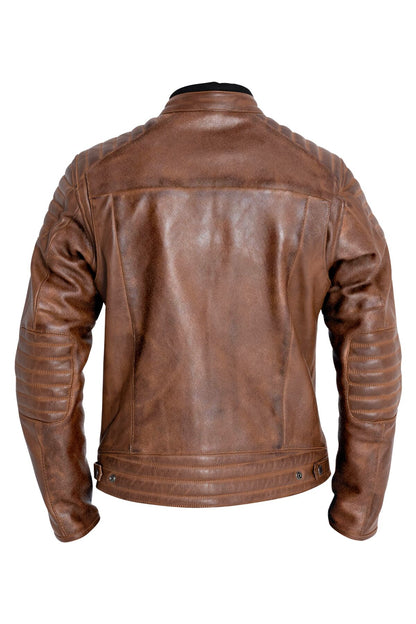 JOHN DOE Dexter leren herenjas bruin 3XL