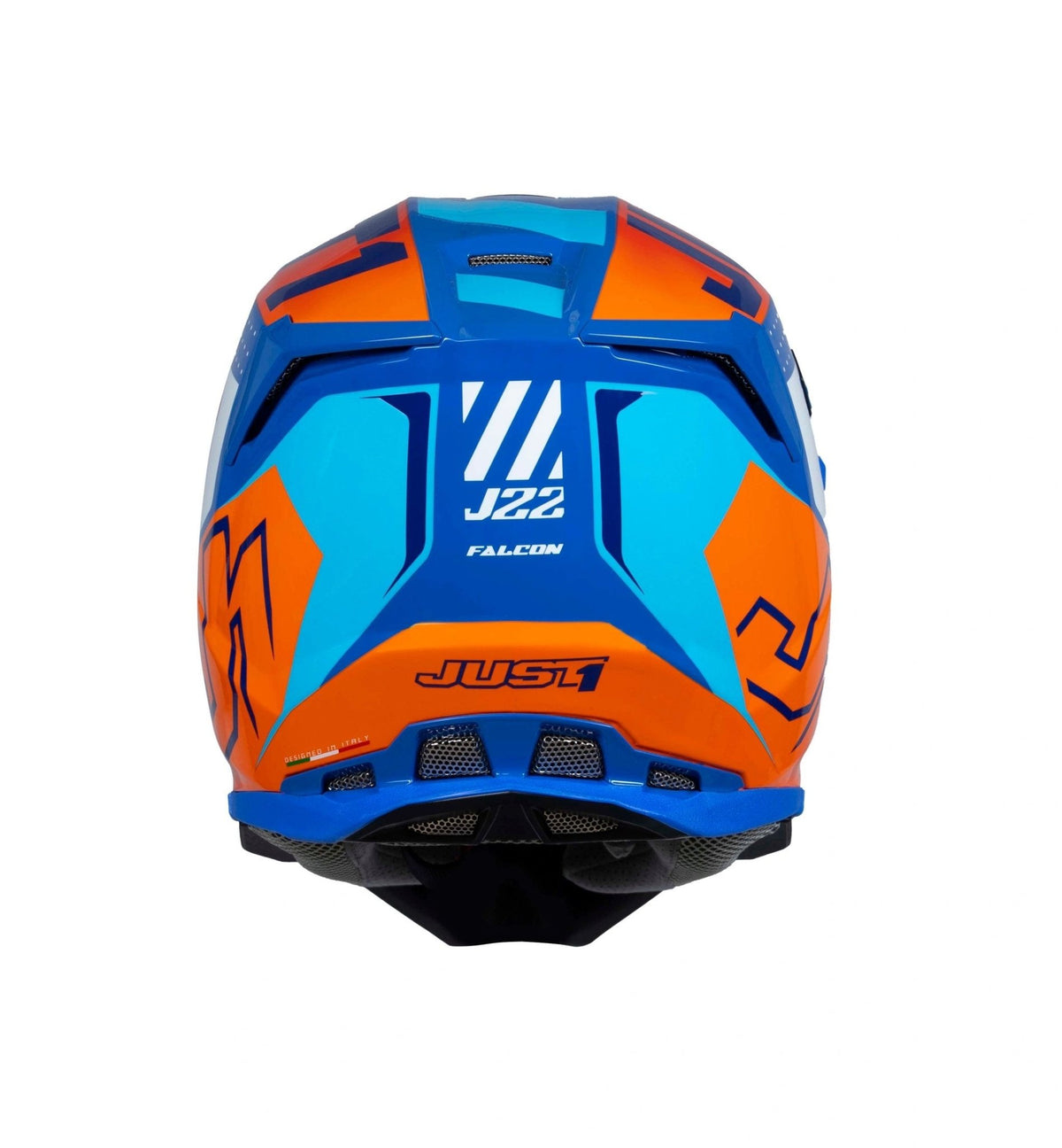 Just1 Casque J-22 F Falcon Orange/Bleu - MxProStoreParts