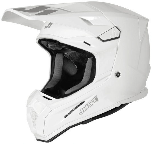 Just1 Casque J-22 F Blanc brillant uni