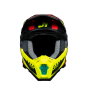 Just1 J-22 F Junior Falcon Casco de Motocross Fluorescente Rojo Amarillo Negro - MxProStoreParts