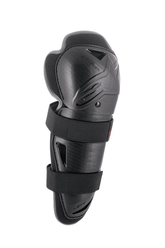 Alpinestars Bionic Action Ergonomic Lightweight Black and Red Knee Protector