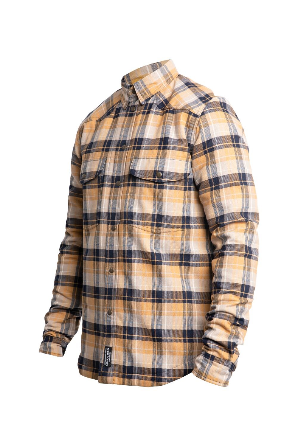 JOHN DOE Motoshirt herenmotorjas zwart/wit/geel maat M