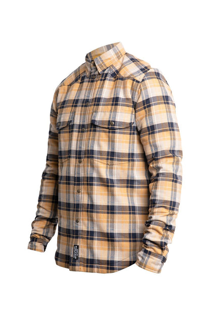 JOHN DOE Motoshirt herenmotorjas zwart/wit/geel maat M