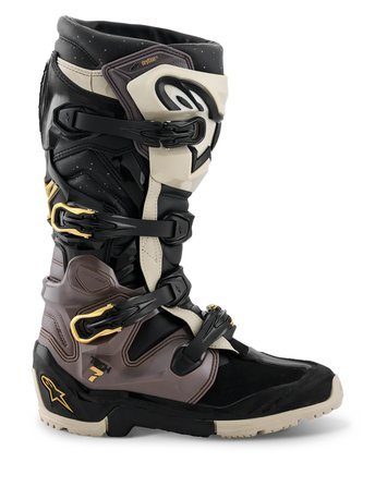 Alpinestars Tech 7 Enduro Drystar Boots Black Grey Gold - MxProStoreParts