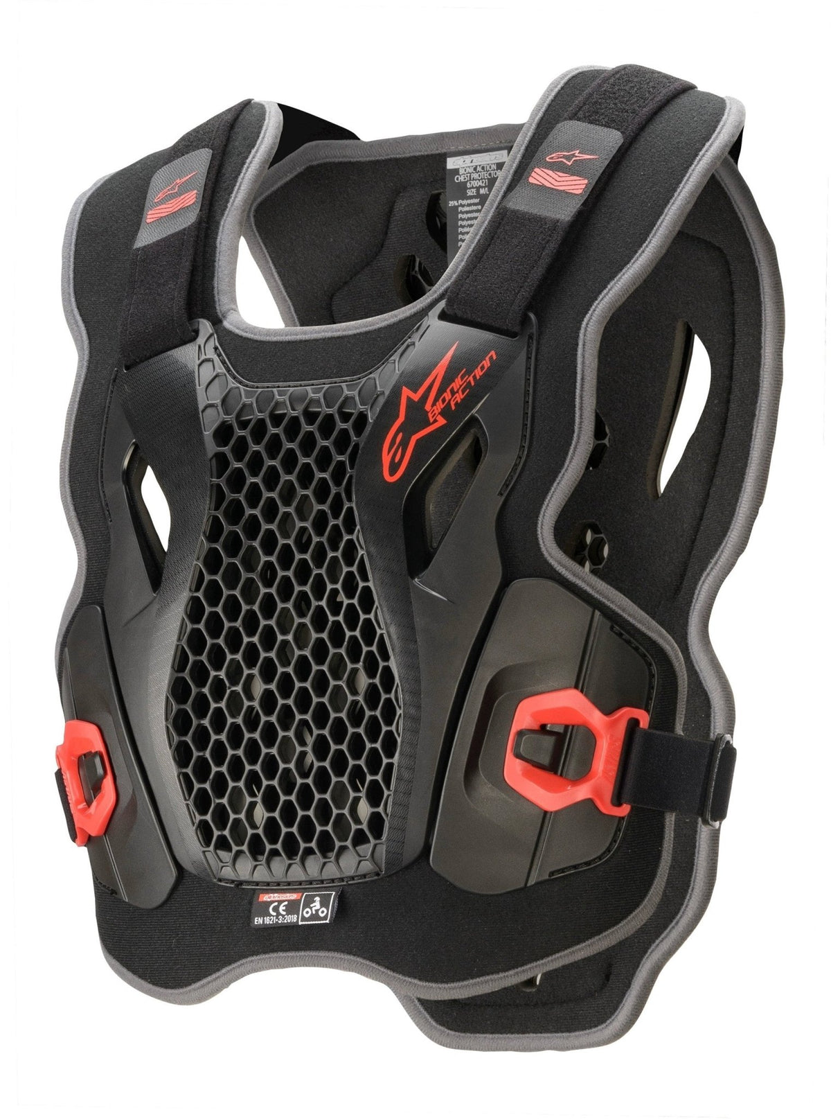Alpinestars Protector de pecho Bionic Action Negro - MxProStoreParts
