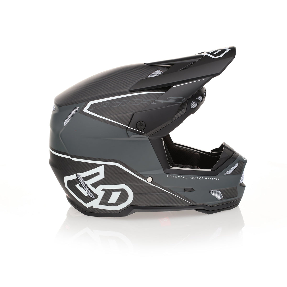 6D ATR-3 Zone Casque Cross Mate Blanc FIM - MxProStoreParts