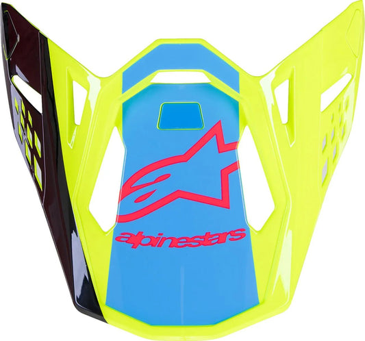 Alpinestars S-M10 Unite visor de casco – Amarillo flúor Negro Rosa Diva