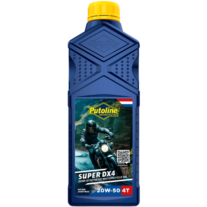 Putoline SUPER DX4 20W-50 1L SEMI-SYNTHETIC, API SL, JASO MA2 - MxProStoreParts