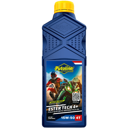 Putoline ESTER TECH 4+ 15W-50 1L FULLY SYNTHETIC, API SM, JASO MA2 - MxProStoreParts