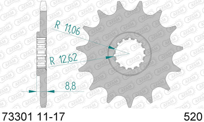 AFAM pignon avant 15 dents KTM / Husqvarna - MxProStoreParts