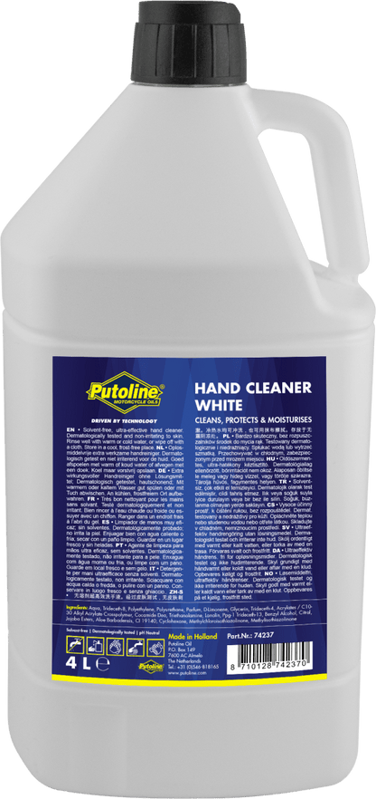Putoline HAND CLEANER CARTRIDGE WHITE 4L FITS WITH DISPENSER 74212 - MxProStoreParts
