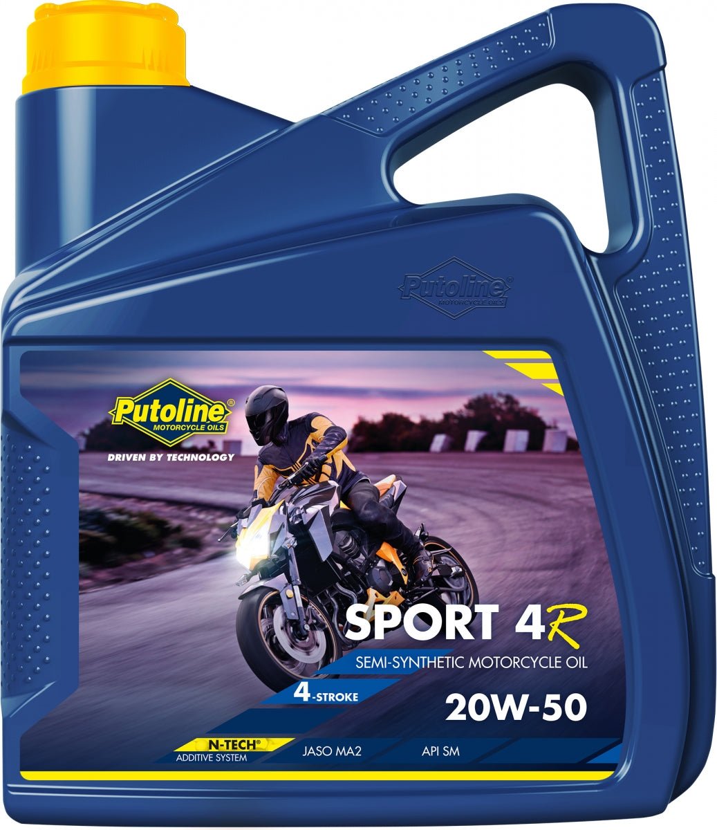 Putoline SPORT 4R 20W-50 4L SEMI-SYNTHETIC, API SM, JASO MA2 - MxProStoreParts