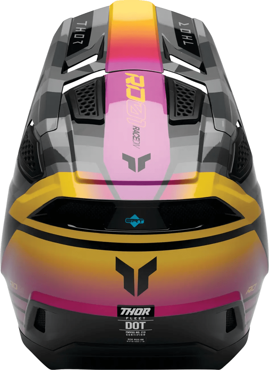 THOR Fleet Camber Casque Moto ERT Polycarbonate Noir - MxProStoreParts