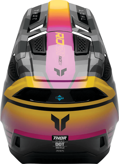THOR Fleet Camber Casque Moto ERT Polycarbonate Noir - MxProStoreParts