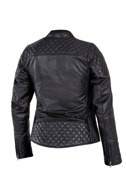 JOHN DOE leren damesjas zwart 2XL - MxProStoreParts