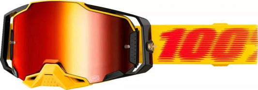 100% Armega Motocross Goggles Tetsu (Lens: Red Mirror)