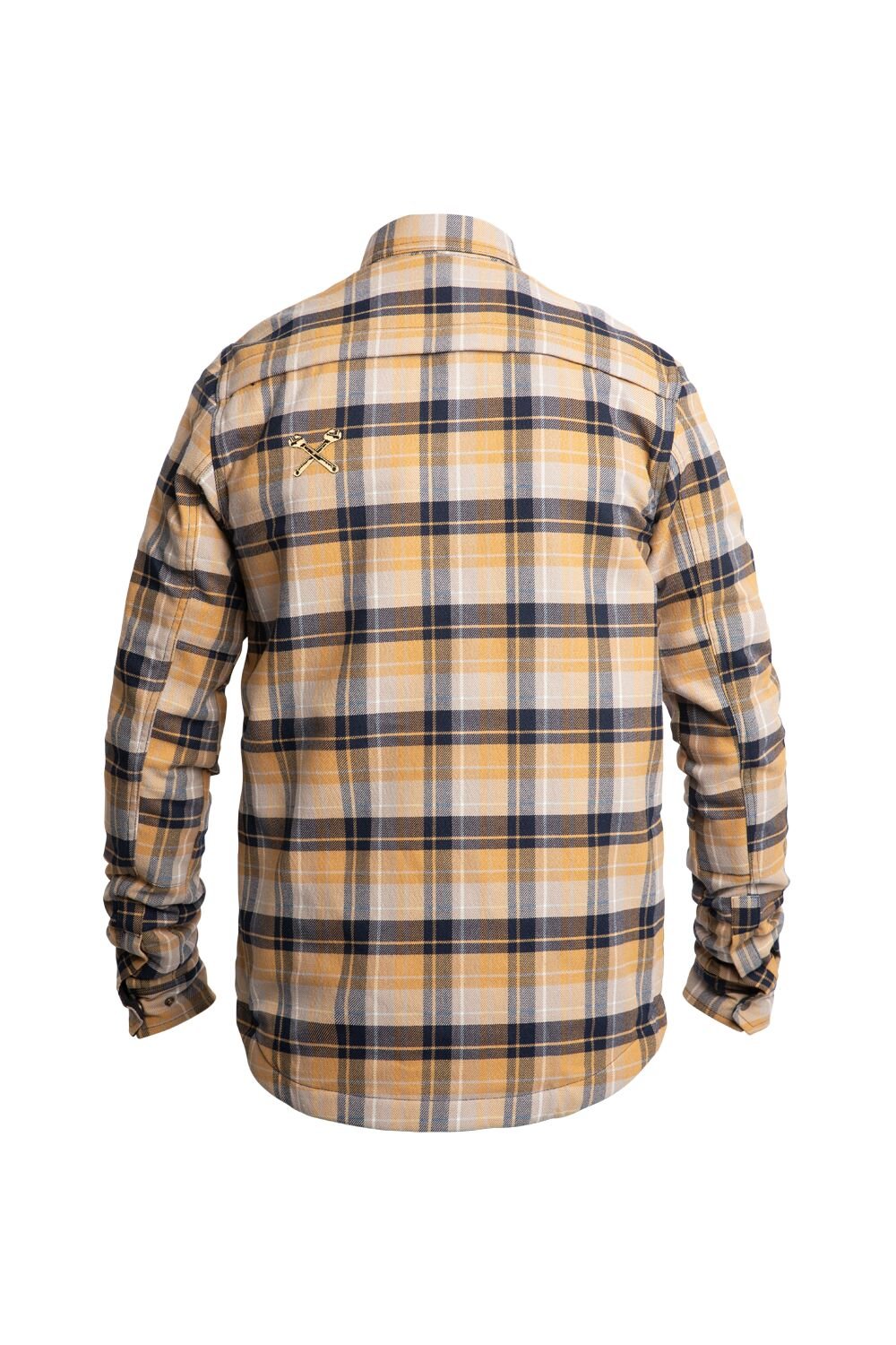 JOHN DOE Motoshirt herenmotorjas zwart/wit/geel maat M