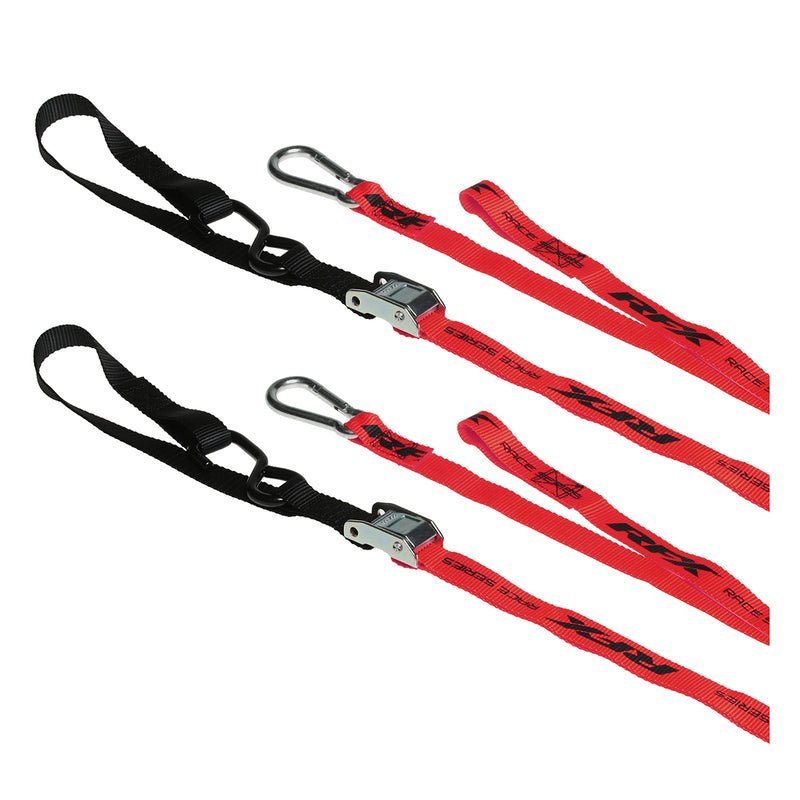 RFX Race Series 1.0 tie-down straps with extra loop and carabiner hook - MxProStoreParts