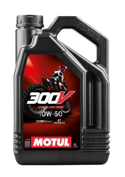 MOTUL 300V Factory Line Off-Road Racing 4T Motorolie - 10W50 4 L - MxProStoreParts